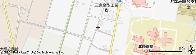 富山県南砺市梅野周辺の地図