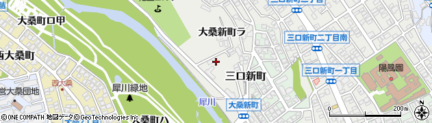 石川県金沢市大桑新町周辺の地図