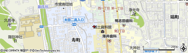 常陸太田キリストの教会周辺の地図