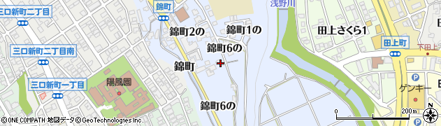 石川県金沢市錦町６の173周辺の地図