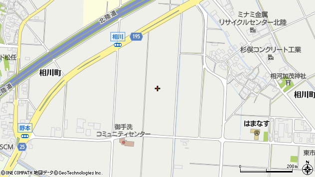 〒924-0027 石川県白山市相川町の地図