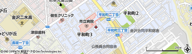 市民病院南隣駐車場(1)周辺の地図