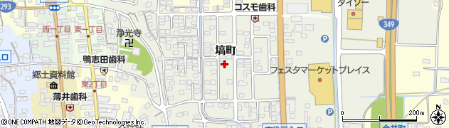 茨城県常陸太田市塙町周辺の地図