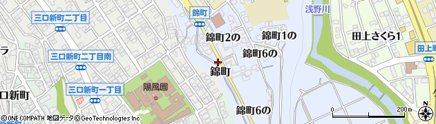 石川県金沢市錦町２の周辺の地図