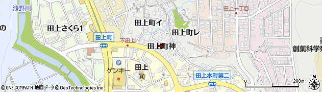 石川県金沢市田上町（神）周辺の地図