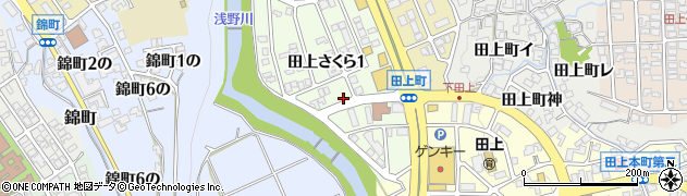 石川県金沢市田上町（地）周辺の地図