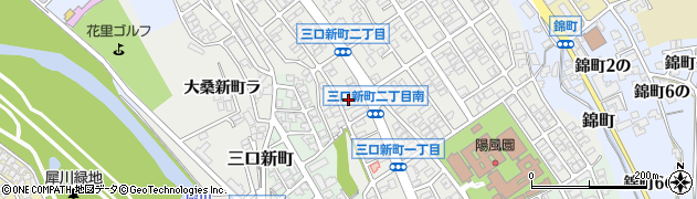 クスリのアオキ三口新町店周辺の地図