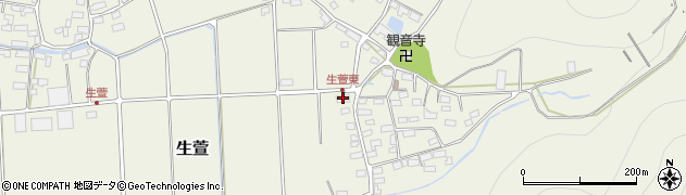 長野県千曲市生萱693周辺の地図