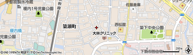 栃木県宇都宮市簗瀬町1331周辺の地図