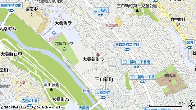 〒920-0945 石川県金沢市大桑新町の地図
