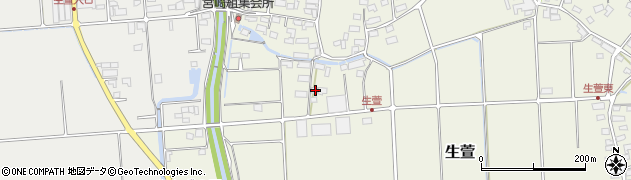 長野県千曲市生萱301周辺の地図