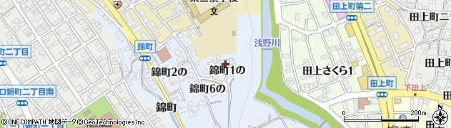 石川県金沢市錦町（１の）周辺の地図
