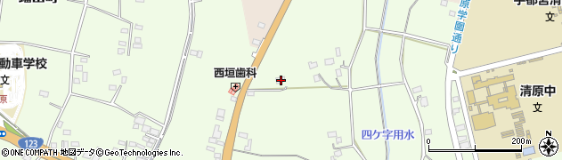 栃木県宇都宮市鐺山町317周辺の地図