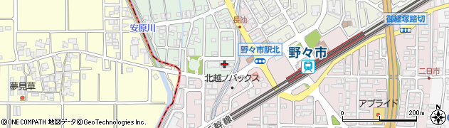 石川県野々市市長池208周辺の地図