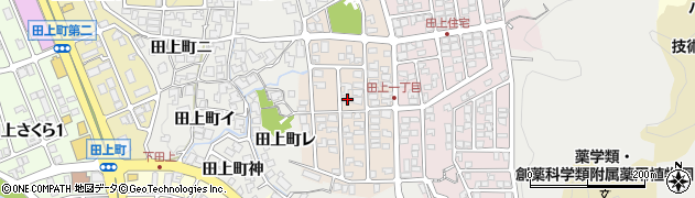 石川県金沢市田上1丁目周辺の地図