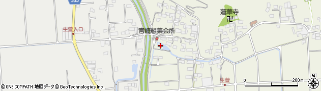 長野県千曲市生萱58周辺の地図