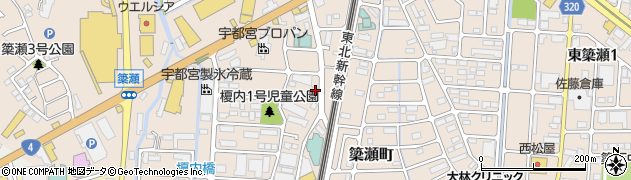 栃木県宇都宮市簗瀬町1546周辺の地図