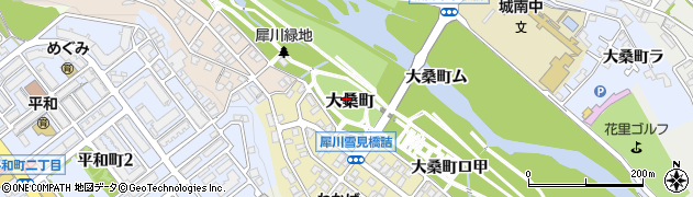 石川県金沢市大桑町周辺の地図