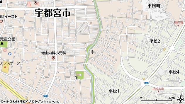 〒321-0932 栃木県宇都宮市平松本町の地図