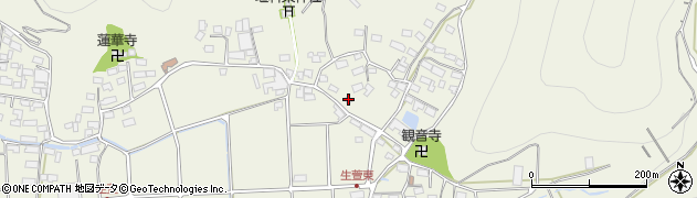 長野県千曲市生萱597周辺の地図