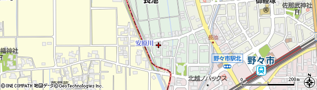 石川県野々市市長池257周辺の地図