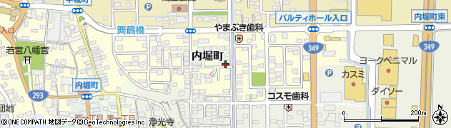 茨城県常陸太田市内堀町周辺の地図