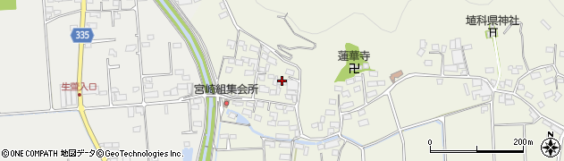 長野県千曲市生萱22周辺の地図