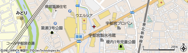 栃木県宇都宮市簗瀬町1594周辺の地図