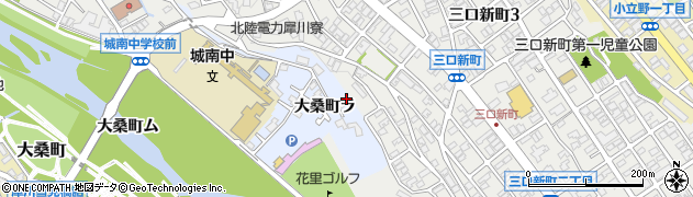 石川県金沢市大桑町下葭島欠周辺の地図