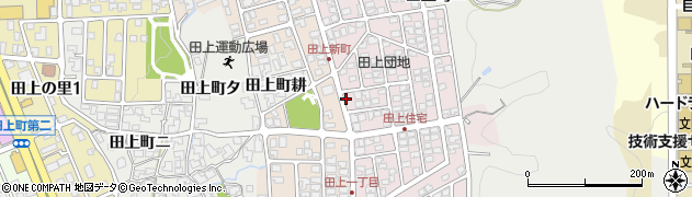 石川県金沢市田上新町105周辺の地図
