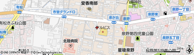 石川県金沢市泉が丘周辺の地図