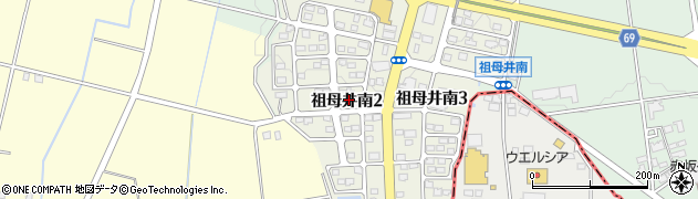 栃木県芳賀郡芳賀町祖母井南2丁目周辺の地図