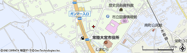 茨城県常陸大宮市中富町周辺の地図