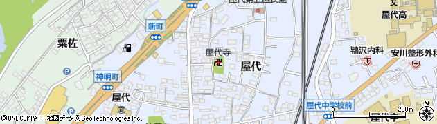 屋代寺周辺の地図