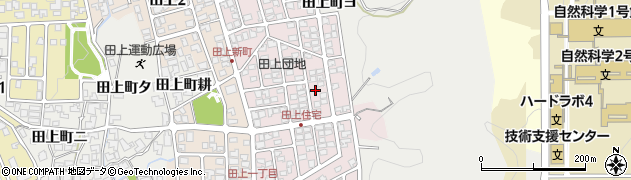 石川県金沢市田上新町166周辺の地図