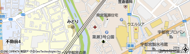 栃木県宇都宮市簗瀬町1966周辺の地図
