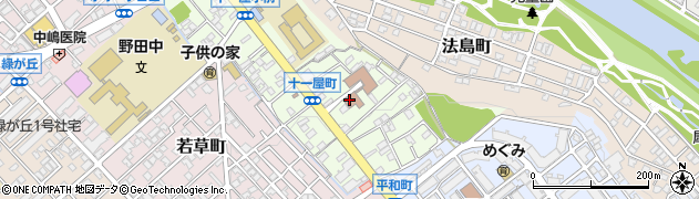 金沢市役所福祉老人福祉センター　十一屋生きがい交流館周辺の地図