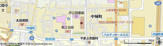 常陸太田市役所　生涯学習センター周辺の地図