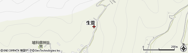 長野県千曲市生萱645周辺の地図