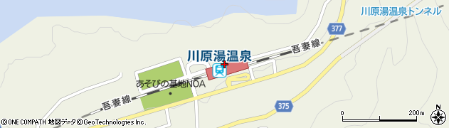 川原湯温泉駅周辺の地図