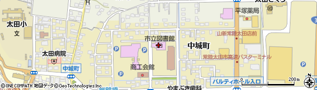 常陸太田市立図書館周辺の地図