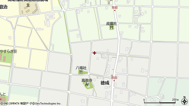 〒939-1722 富山県南砺市徳成の地図