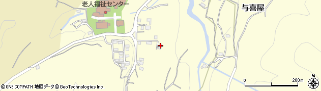 群馬県吾妻郡長野原町与喜屋1577周辺の地図