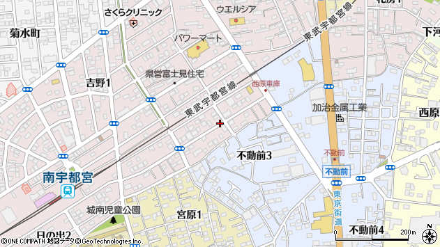 〒320-0832 栃木県宇都宮市日の出の地図