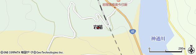 富山県富山市岩稲周辺の地図