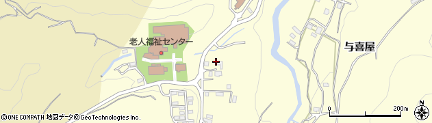 群馬県吾妻郡長野原町与喜屋1597周辺の地図