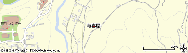 群馬県吾妻郡長野原町与喜屋周辺の地図