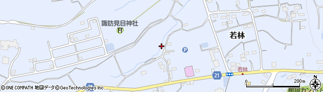 茨城県常陸大宮市若林周辺の地図
