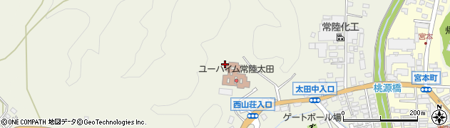 茨城県常陸太田市新宿町周辺の地図