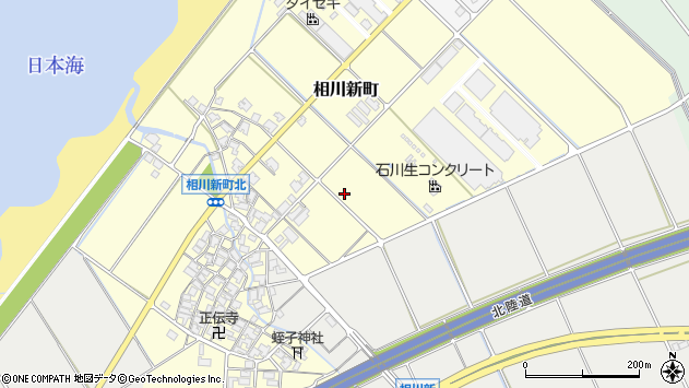 〒924-0028 石川県白山市相川新町の地図